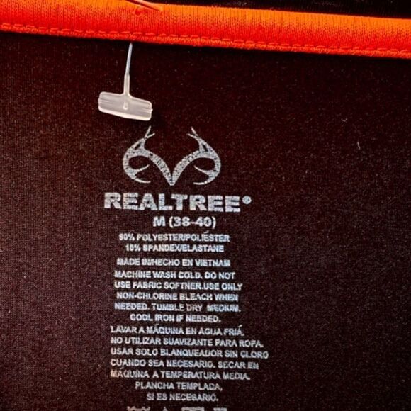 Realtree Layering Tshirt Longsleeve Medium Black - Picture 2 of 3